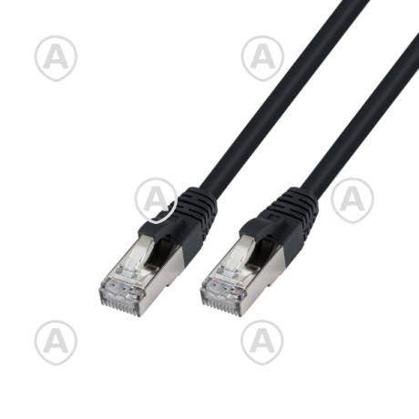Vahekaabel Cat.6A S/FTP LSOH UltraFlex UL/3P GHMT sertikaat, must 20,0m
