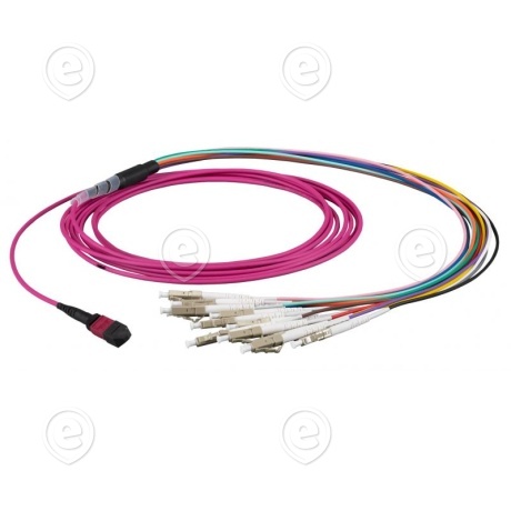 Pintsel kaabel MTP®-Male/LC 12xfiiber OM4 10,0m