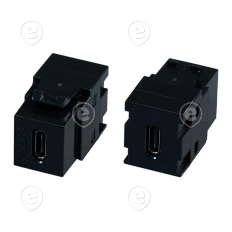 USB3.2 tüüp C adapter 60W, keystone, must                                                                                                                                                    
