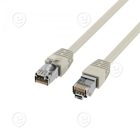 Vahekaabel CAT8.1 S/FTP, 3,0m, LSZH, hall, AWG24/7 , max 40Gbit