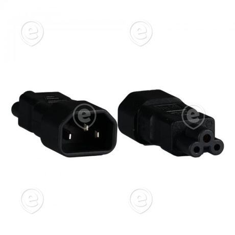 Toite üleminek C14  - IEC C5 ( Miki Mouse) pesa 