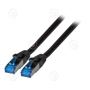 Vahekaabel CAT6A S/FTP 10G 0,5m (must) Superflex                                                                                                                                    