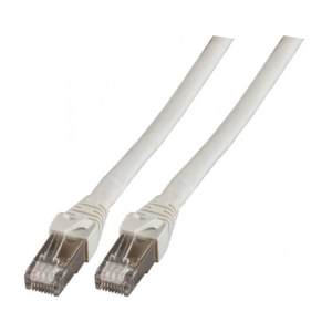 RJ45 Patch cable S/FTP, Cat.6A, PVC, UL, Longlink, grey 50m