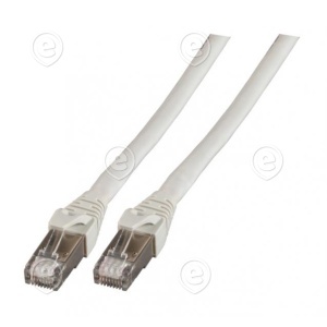 RJ45 Patch cable S/FTP, Cat.6A, PVC, UL, Longlink, grey 50m