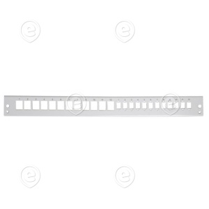Front Panel 1U 12xKeystone+ 12x SC- dpx, RAL7035