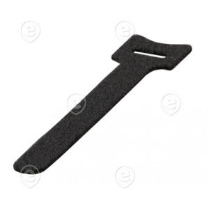 Kaabliside Velcro 230x12mm, must, 10tk/pk                                                                                                                                           