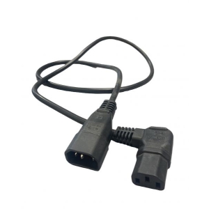 Extension Cable C14-C13 ( connector angled to the left)  10A 1,0m                                                                                                                                                                                              