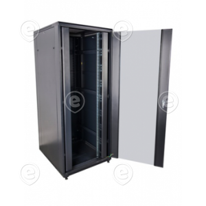 Seadmekapp 42U 2055x600x600mm, komplekteeritud, must RAL9005                                                                                                                              
