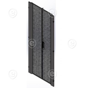 Door LT6 2200x800mm, perforated, divided, RAL9005 