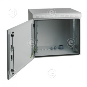 19" Wall Mount Cabinet IP55, Depth 450 mm, RAL7035