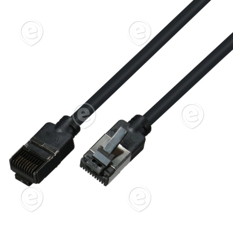 Vahekaabel CAT6A U/FTP 5,0m must (ultrapehme 5,0mm)