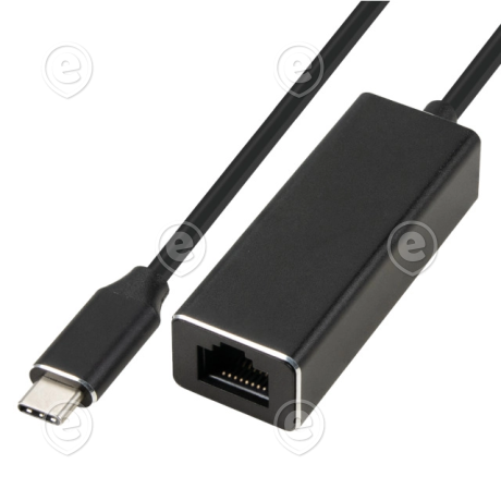 USB-C - RJ45 adapterkaabel 0,2m