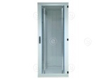 Tablet-/Notebookschrank, 33 Fächer zu 1HE, HxBxT 1000x1000x550 mm, RAL9005/RAL7035 