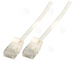 RJ45 Patch cable U/UTP, Cat.6A, Raw cable TPE 3,6mm ultraflex, 0.15m, white