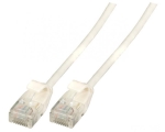 RJ45 Patch cable U/UTP, Cat.6A, Raw cable TPE 3,6mm ultraflex, 2,0m, white