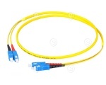 Duplex Jumper LC-LC 9/125µ, OS2, LSZH, yellow, 1.2mm, 2m