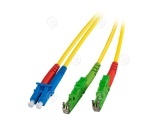 Simplex FO Patch Cable LC-LC/APC G657.A2 1m 2,0mm yellow 9/125µm