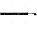 PDU with two separate circuits 2x9xC13, 839x44x46mm, 16A, 2x3m C14 plug 