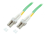 MTP®-F/MTP®-F 12-fiber matrix patch cable OM5, LSZH lime green, Code B, 10m