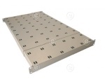 19" 0.5U Shelf, Fixed, MD 550..650 mm, 70 kg, Cabinet Depth 600, RAL9005