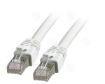 Vahekaabel CAT8.1 S/FTP, 10.0m, LSZH, hall, AWG24/7 , max 40Gbit