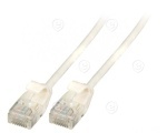 RJ45 Patch cable U/UTP, Cat.6A, Raw cable TPE 3,6mm ultraflex, 0,5m, black