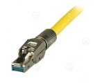 Field installable connector, RJ45 Cat.8 Class 1 AWG22 - 27, zinc alloy