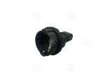Extension Cable C14 180° - C13 180°, Dual Lock, Black, 0.5 m