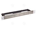 Distribution Panel 19" 1U, 24-Port slanted outlet