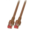 RJ45 Patchcable S/FTP,Cat.6 0,25m brown             