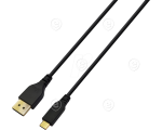 USB2.0 Connection Cable A-Mini B (5pol), M-M, 1,0m, black, Premium