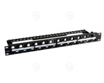 Patch panel 24-port, unloaded, RAL9005            