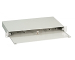 Splicebox slidless unit 1U without front panel, unassem., RAL7035, 1U