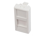 Central plate 22.5x45mm for 1 keystone, outlet direct
