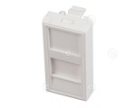 Keystone holder 1-Port, for DIN Rail, plastic                               