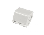 Keystone Distribution box surface mounting, 1-Port, dust protection self-closing