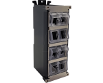 DIN Rail HT35 Mounted Box Rotatable inserts for 8 keytsone Modules 