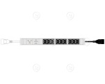 PDU 2xC19 +6xC13 , without cable, inside C20 RAL9005       