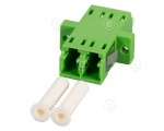 LC quad SM/APC adapter with plastic housing         
