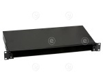 FO paneel 1U 24x LC duplex adapteritele  RAL9005, väljatõmmatav                                                                                                                              