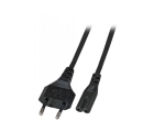 Power Cable CEE7/3 90° - C13 90°, black, 5.0 m, 3 x 1.00 mm²
