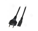 Power Cable CEE7/7 90° - C5 90°, Black 1,8m