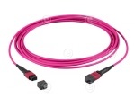 MTP®-F/LC 8-fiber patch cable OM4, LSZH erica-violet, 2m