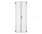 Karkass 42U 1963x600x1000 mm, 19" rööpad ees ja taga, katus läbiviikudega RAL7035