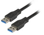 USB3.0 connection cable A-A pl-pl 5,0m black, Prem