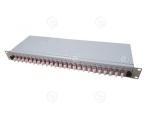 Distribution Plate, RAL7035 6 SC spx or 6 LC quad Adapters