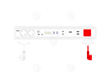 MAGNAT-STICK P - painted in RAL9003 (white) colour, 6 modules (319mm), strip in white colour equipped in