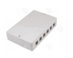 Distribution box up to 12 keystone modules, white