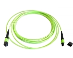 MTP®-F/LC 12-fiber patch cable OM5, LSZH lime green, 7,5m