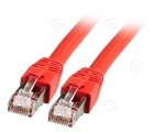 RJ45 Patch cable S/FTP, Cat.8.1, BC, red 0,5m